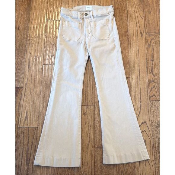 Hudson Taylor beige high rise flare jeans size 28 - Picture 13 of 13